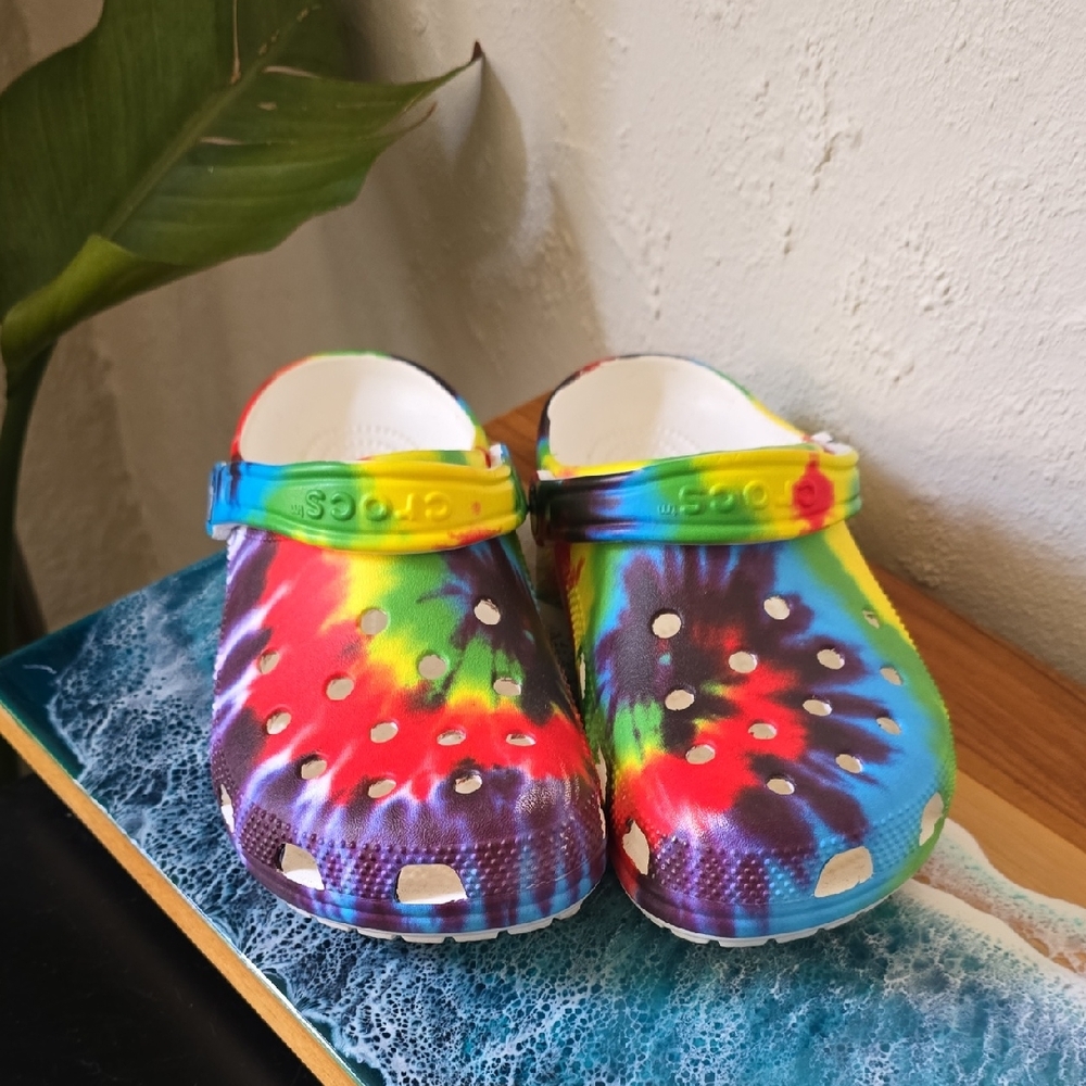 Tie Dye Crocs